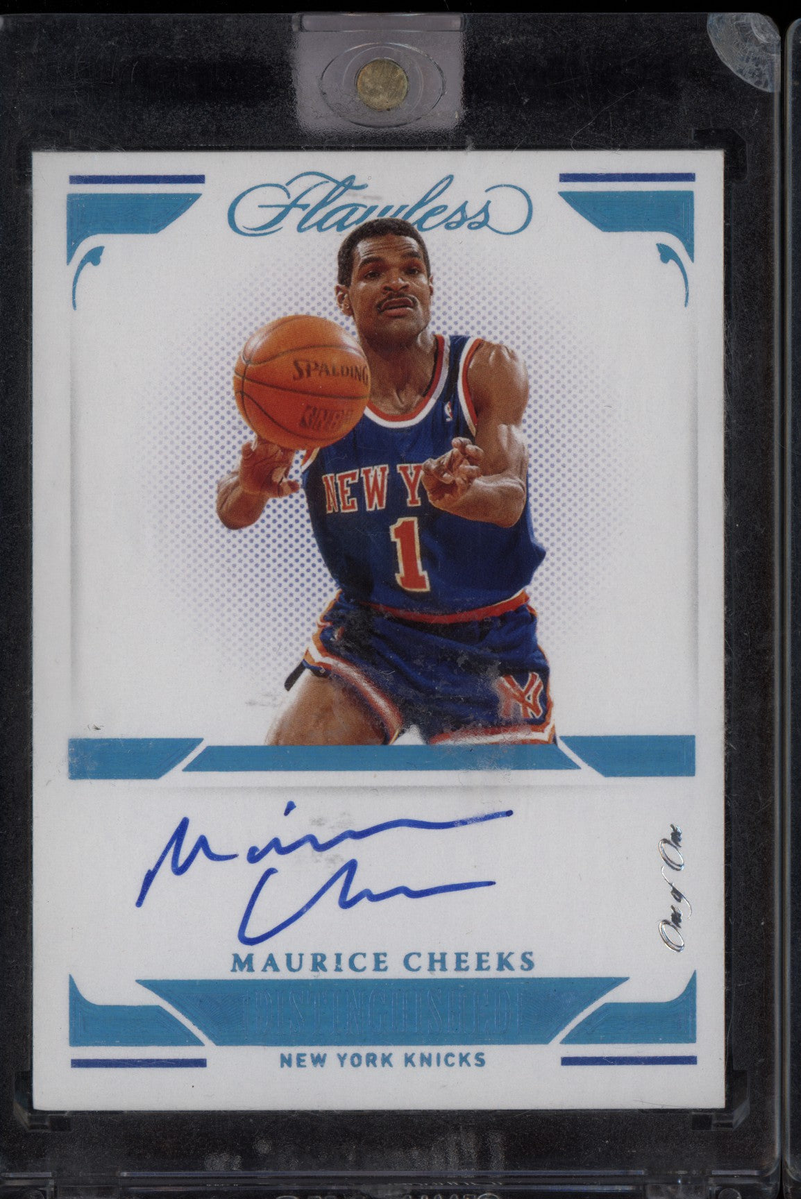 Maurice Cheeks 2020-21 Panini Flawless Distinguished Auto Platinum 1/1