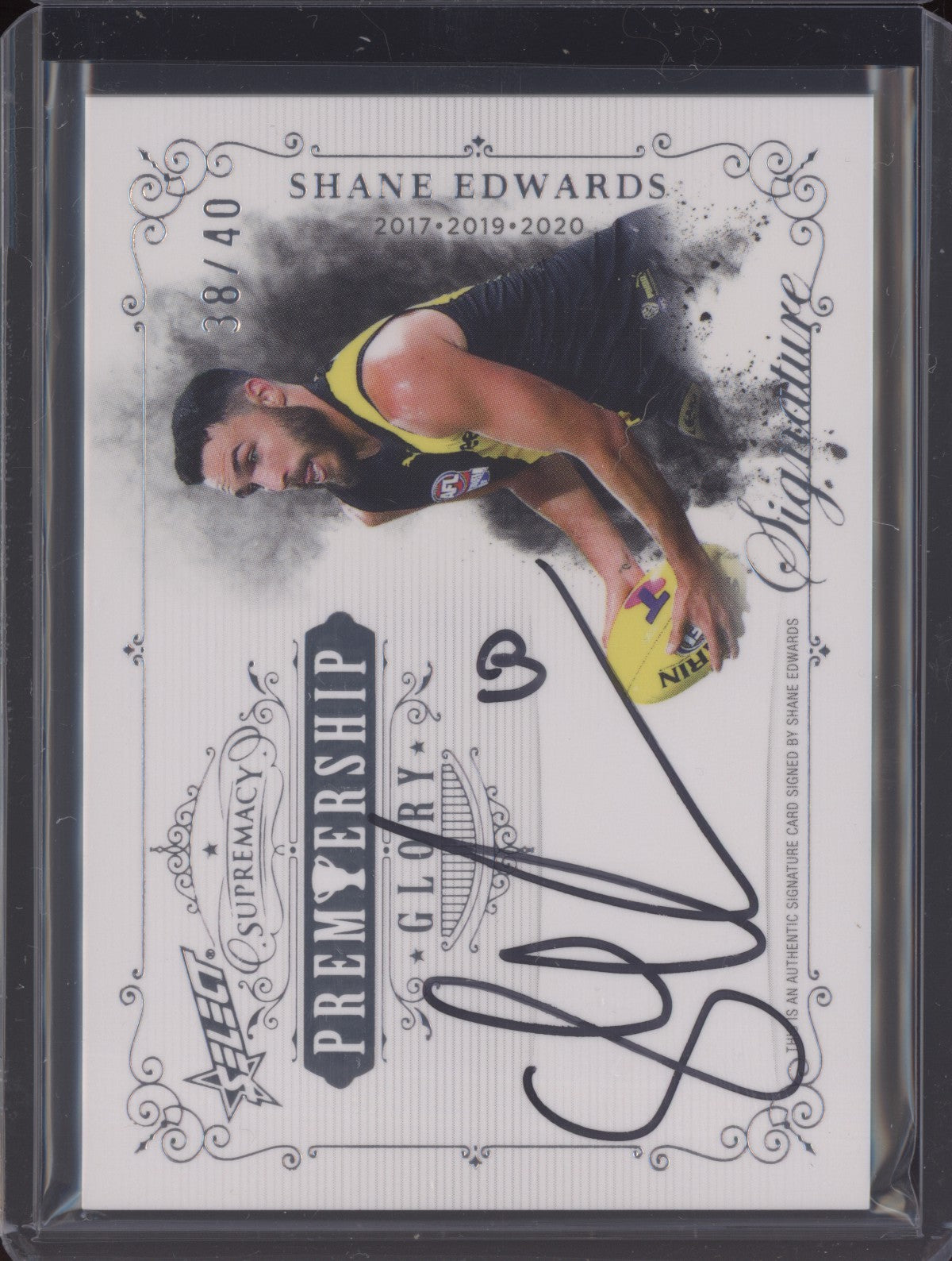 Shane Edwards 2024 Select Supremacy Premiership Glory Signature 38/40