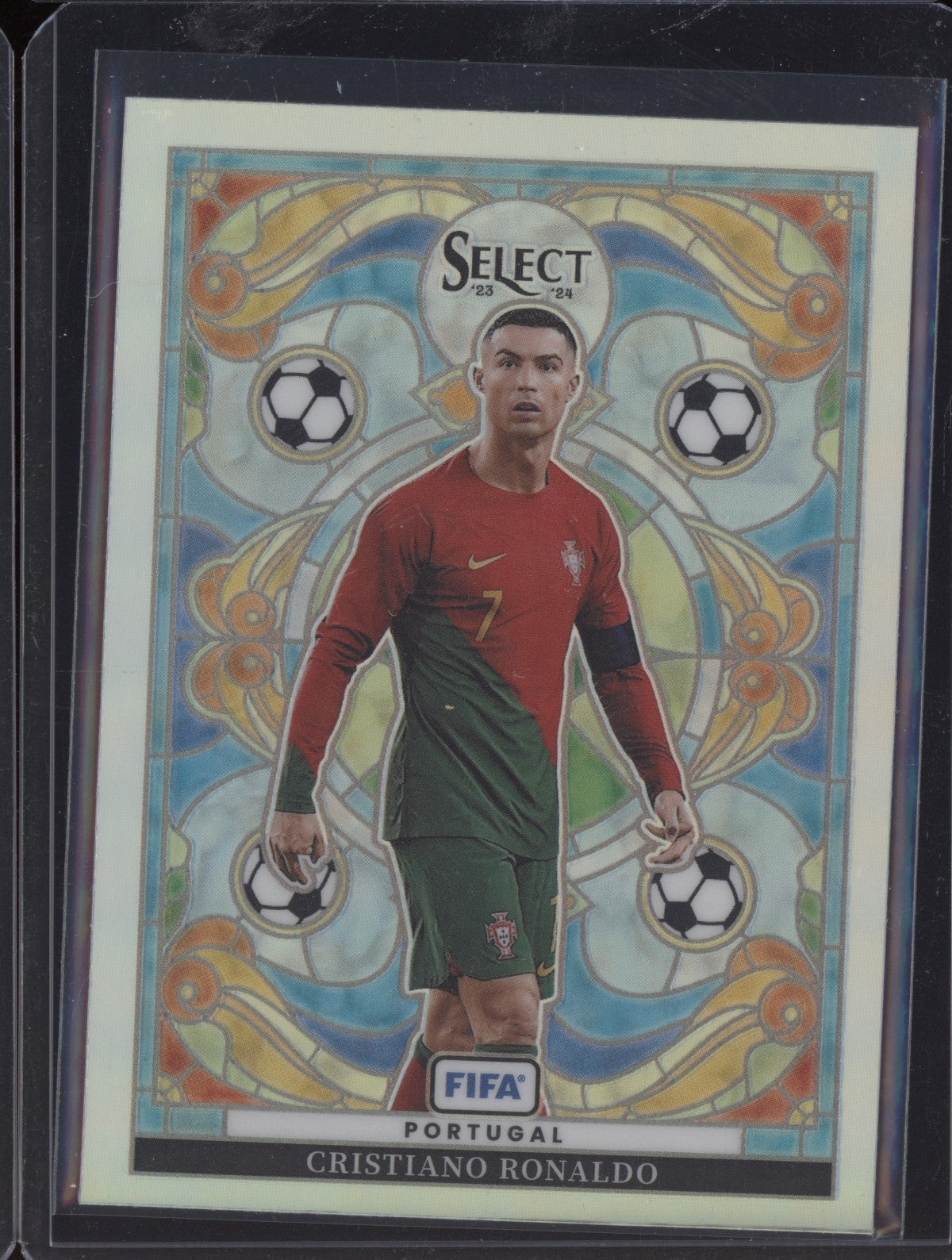 Cristiano Ronaldo 2023-24 Panini Select FIFA Stained Glass